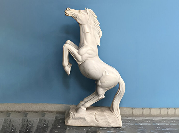 White Marble Horse Statue