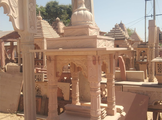 Pink Stone Gazebo