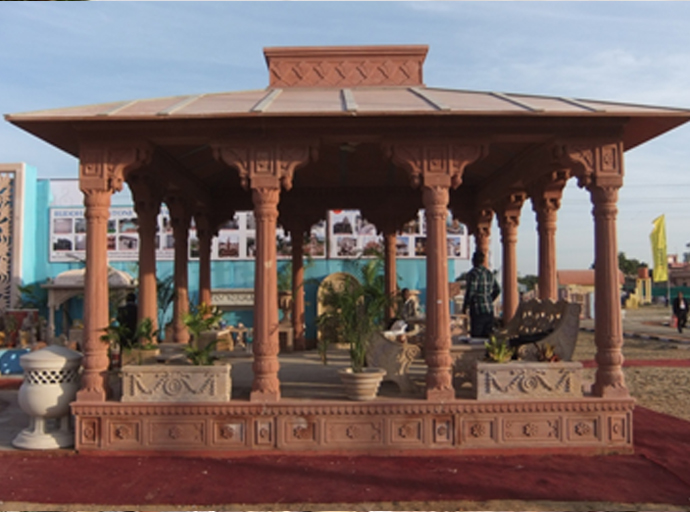 Red Sandstone Gazebo