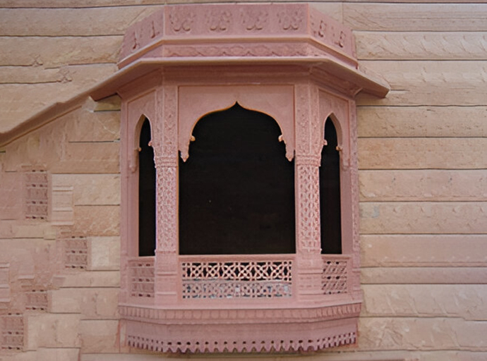 Carved Sandstone Window
